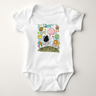 Super Cute Baby Astronaut Imagination Outer Space  Bodysuit