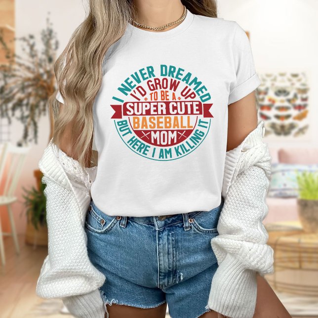 Super Cute Baseball Mom T-Shirt (Creator Uploaded)