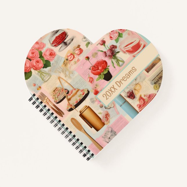 Super Cute Cakes and kitchen tools Dream Notebook (Front)