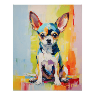 Super Cute Chihuahua Dog Puppy 002 - Xeno Lucilfer Poster