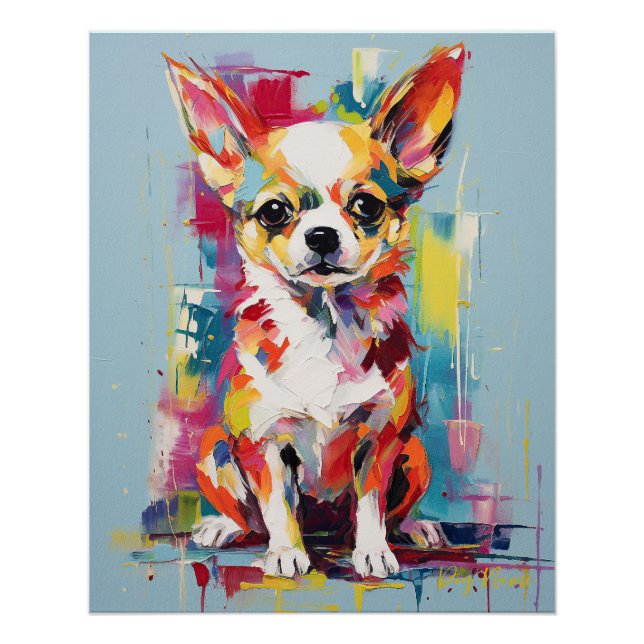 Super Cute Chihuahua Dog Puppy 004 - Xeno Lucilfer Poster (Front)