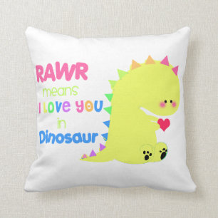 SUPER CUTE Dinosaure Coussin pour les enfants!