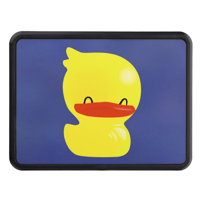 Super Cute Ducky Hitch Cover (Blue Background) (Front)