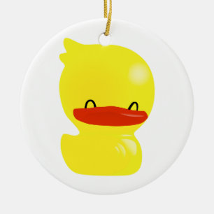 Super Cute Ducky Round Ornament