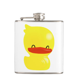 Super Cute Ducky Vinyl Wrapped Flask