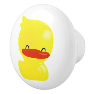 Super Cute Ducky White Ceramic Knob