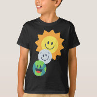 Super Cute Earth Moon Sun Solar Eclipse 2024 Funny