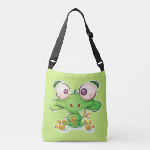 Super Cute Froggie Illustration Crossbody Bag