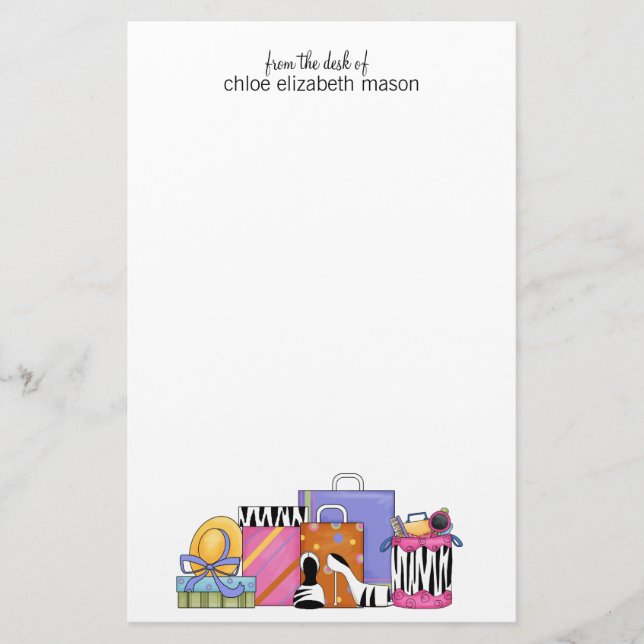 Super Cute Girly Stuff Stationery (Front)