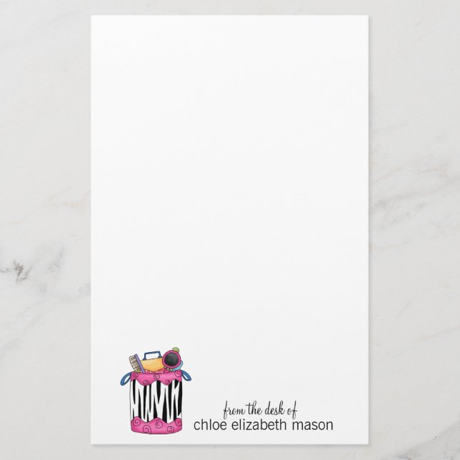 Super Cute Girly Stuff Stationery (Front)