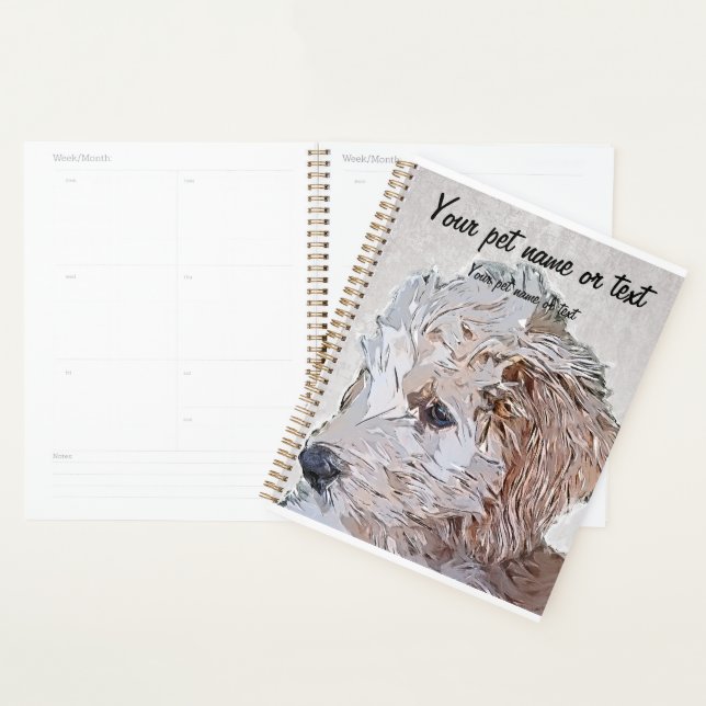 Super Cute Goldendoodle Puppy Dog (Devant avec enveloppe)