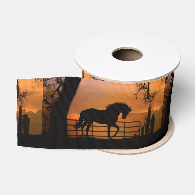 Super Cute Horse Ribbon Grosgrain Ribbon (Spool)