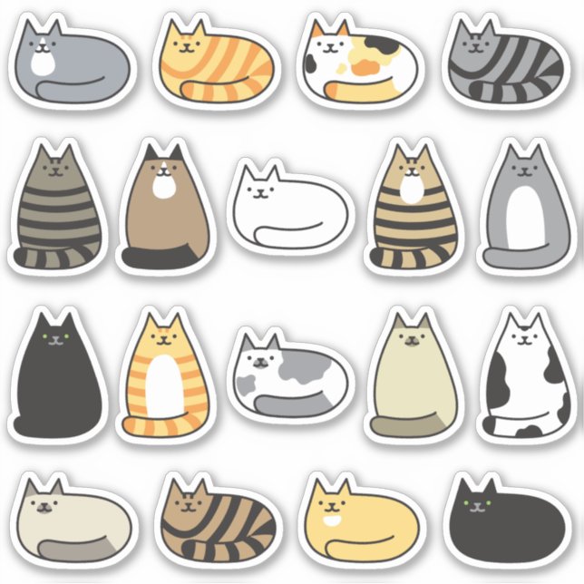 Super Cute Kawaii Cats Assortment (Front)