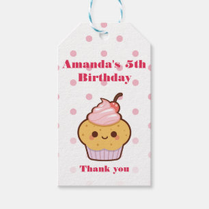 Super cute kawaii lovely cupcake THANK YOU favor Gift Tags