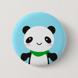Super Cute Kawaii Panda 2 Inch Round Button