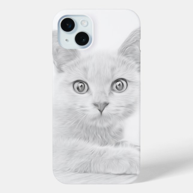 SUPER CUTE Kitten Portrait Photograph Case-Mate iPhone Case (Back)