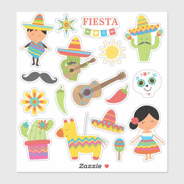 Super cute Mexican Fiesta themed  (Sheet)