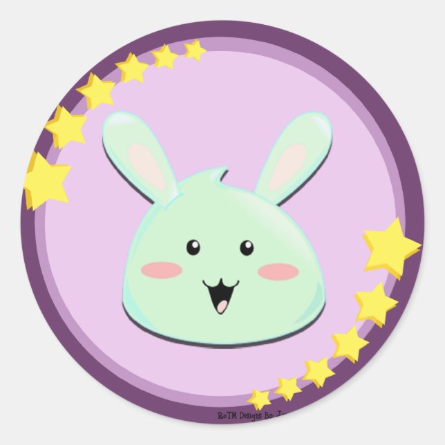 Super Cute MoonBunny Stickers (Front)