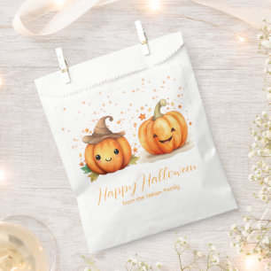 Super Cute Pumpkins and Stars Happy Halloween Favour Bag