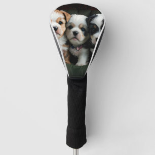 Super Cute Puppies on the Couch 2 Golf Head Cover