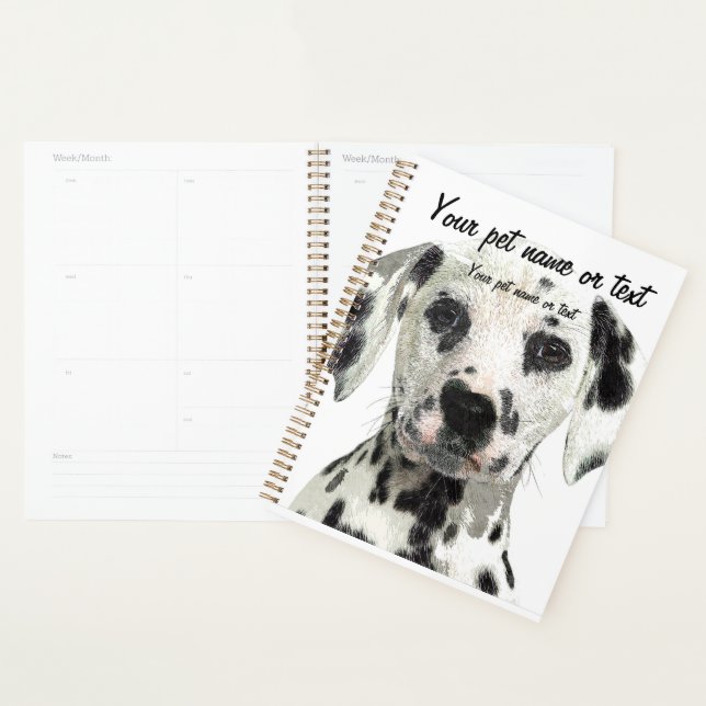 Super Cute, Puppy Dalmatian Dog Planner (Display)