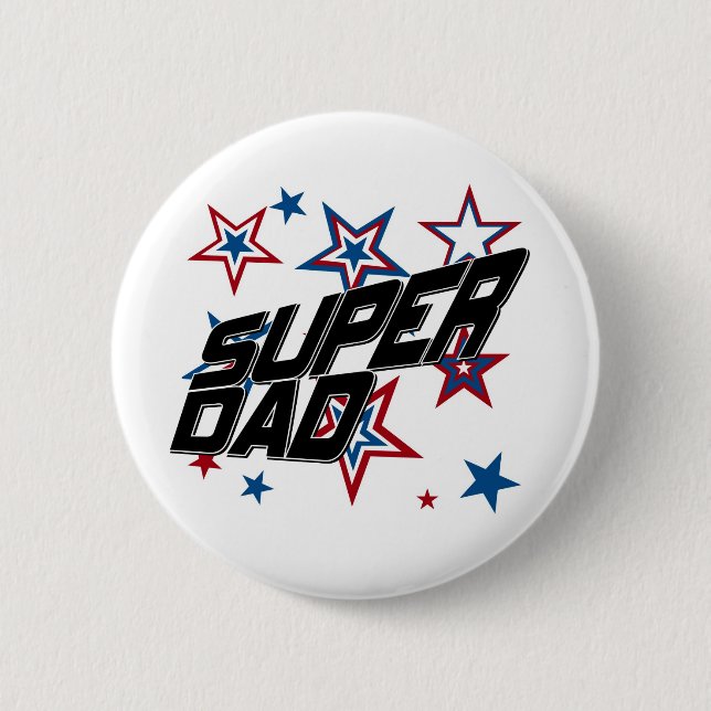 Super DAD 2 Inch Round Button (Front)