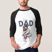 Super Dad Basic 3/4 Sleeve Raglan T-Shirt