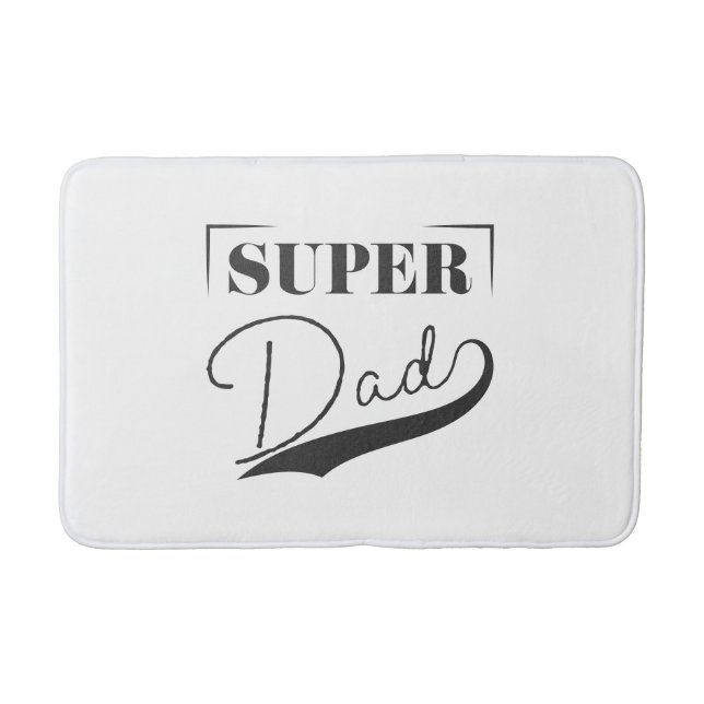 Super Dad Bath Mat (Front)