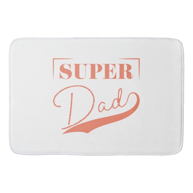 Super Dad Bath Mat (Front)