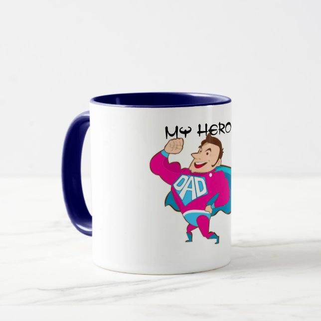 Super Dad Coffee Mug (Front Left)