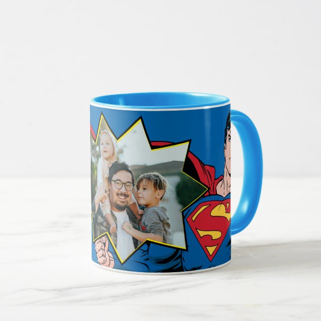 Super Dad Custom Photo Mug (Front Right)
