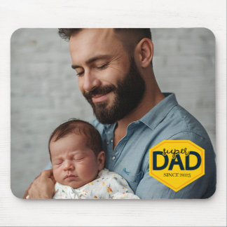 Super Dad Customized Photo with Baby  Mouse Pad