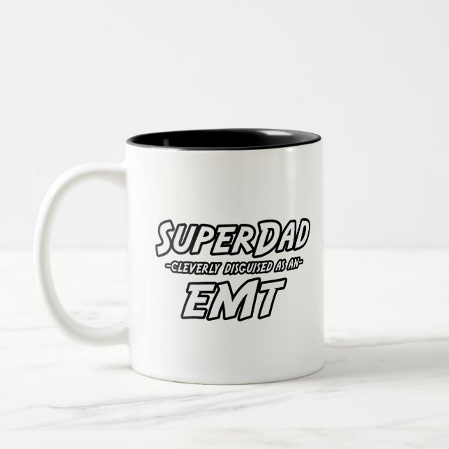 Super Dad...EMT Two-Tone Coffee Mug (Left)