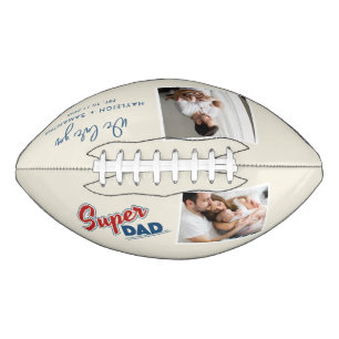 Super Dad Family Photo Collage Birthday Custom Football