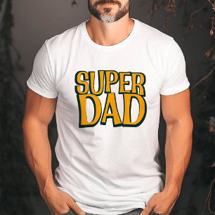 Super Dad Father Bold Retro T-Shirt