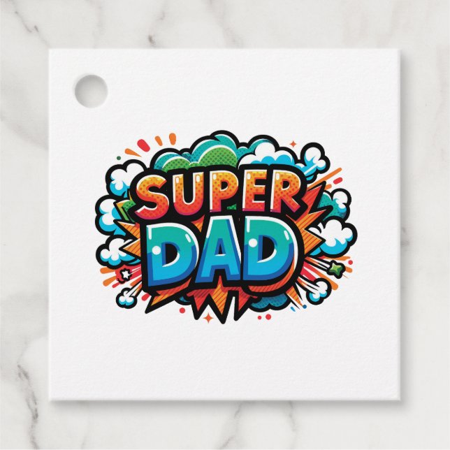 Super Dad Favour Tags (Front)