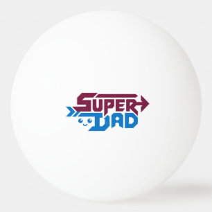 Super Dad Gamer Gift – Cute Retro Ping Pong Ball