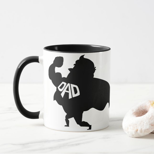 Super Dad | Gifts For Dad | Dad Birthday Gift Mug (With Donut)