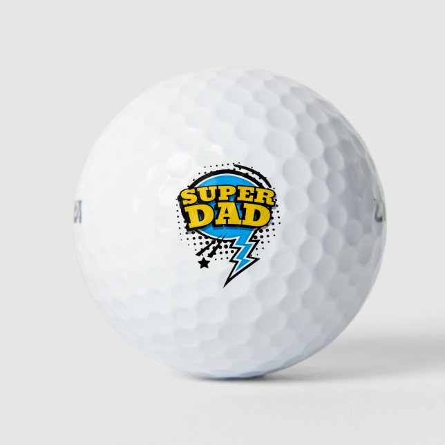 Super Dad Golf Balls (Front)