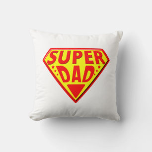 Super Dad - Happy Fathers Day Throw Pillow