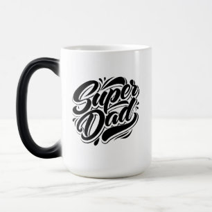 Super Dad Hero Typography Design-67888 Magic Mug