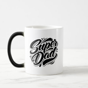 Super Dad Hero Typography Design-67888 Magic Mug