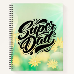 Super Dad Hero Typography Design-67888 Notebook