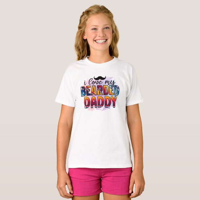 Super Dad, Humour, moustache T-Shirt (Front Full)