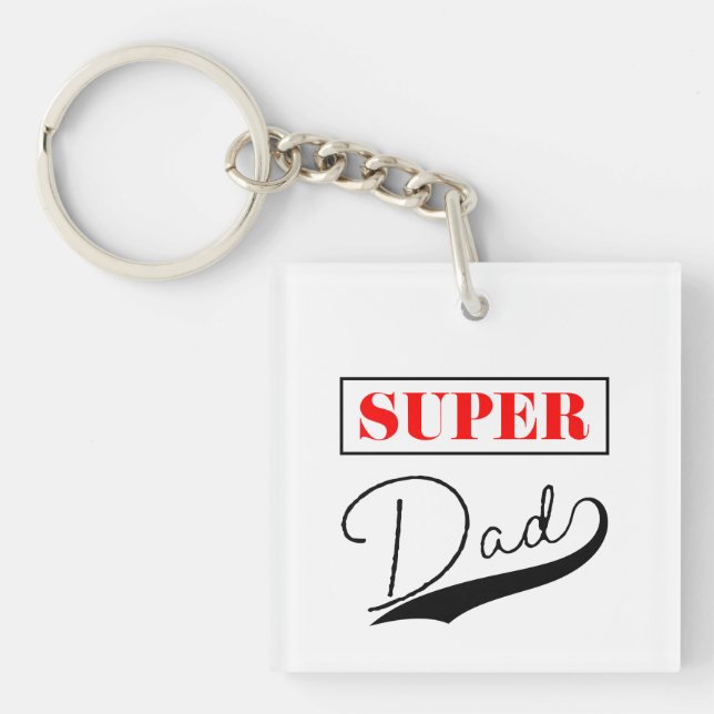 Super Dad  Keychain (Front)