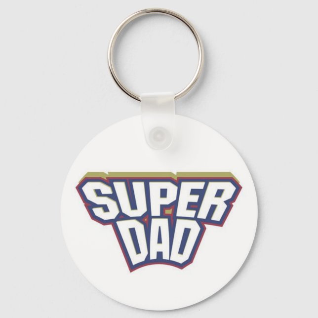 SUPER DAD KEYCHAIN (Front)