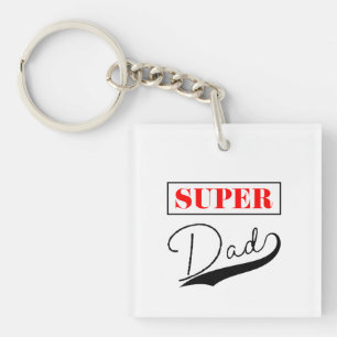 Super Dad Keychain