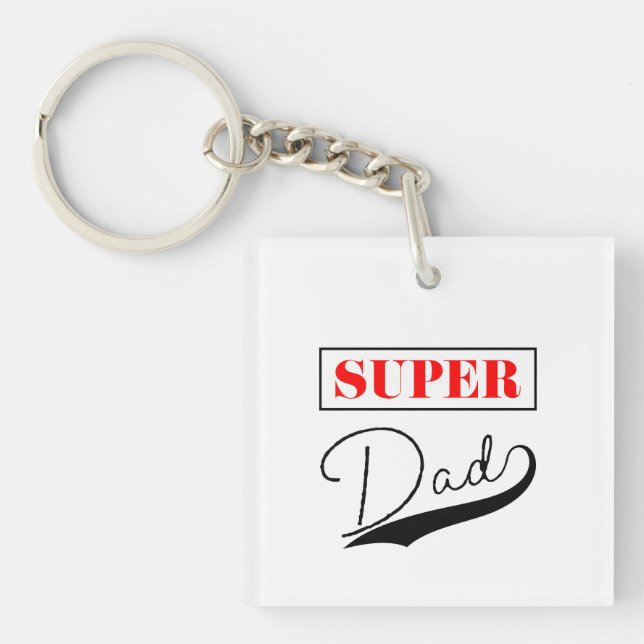 Super Dad  Keychain (Front)