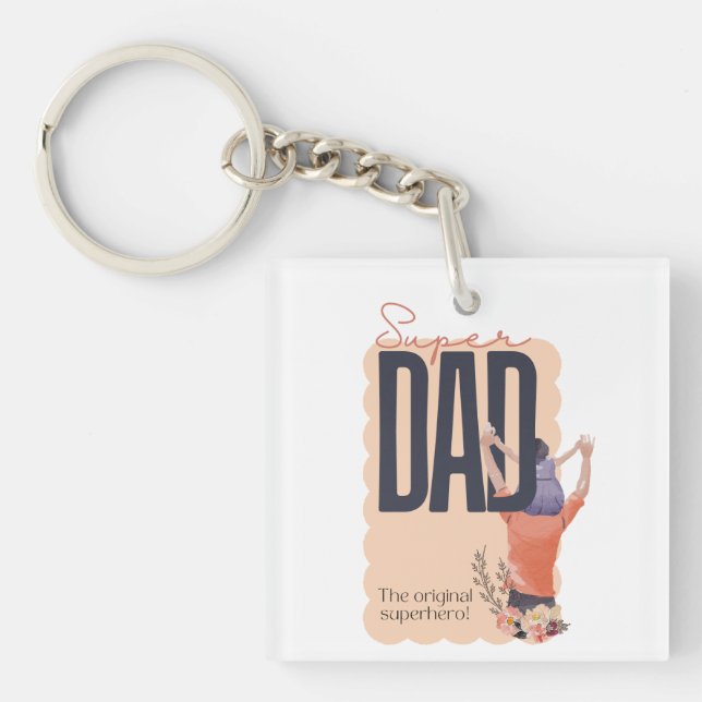 Super Dad Keychain (Front)