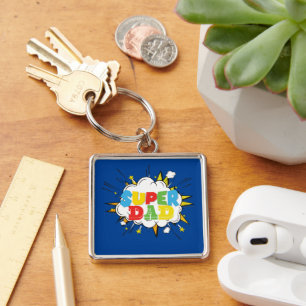 SUPER DAD KEYCHAIN